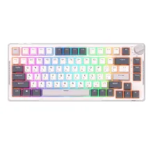 Беспроводная клавиатура Royal Kludge RK-H81 RGB (белый, RK Brown)