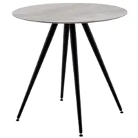 Обеденный стол Stool Group Ники круглый керамика / vd-niki-ilg-800 (Italian light grey 800)