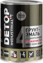 Грунт-эмаль по ржавчине 3 в 1 - 7005 Серая, банка 0,75 л, DETOP 4