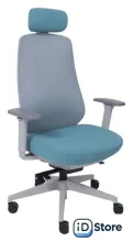 Офисное кресло AksHome Fenix (светло-серый/бирюзовый/серый полиамид)
