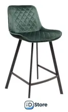 Стул AksHome Leros (темно-зеленый велюр HLR-57/черный)