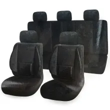 Чехлы сиденья SKYWAY Protect Plus-10 велюр 11 предм. Черный