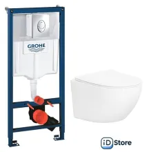 Унитаз подвесной Lauter Sulzdorf GROHE Rapid SL 38721001 (белый с микролифтом)