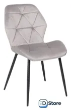 Стул AksHome Congo New 90026 (светло-серый велюр G062-37/черный)