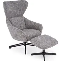 Интерьерное кресло Halmar Fredy (серый/черный)