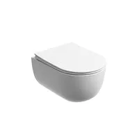 Унитаз подвесной Ceramica Nova Modena Rimless CN6063MW (белый матовый) (с сиденьем)