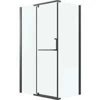 Душевой уголок Grossman Pragma 110x100x195 120.K33.03.1110.21.00 (черный матовый/стекло прозрачное)