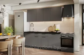 Кухня NN Мебель Арнуво графит МДФ 2м.
