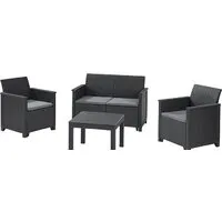 Набор садовой мебели Keter Elodie 2 Seater 253948 (графит)