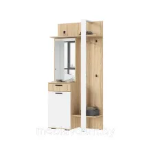 Прихожая Санса ПР-01 - Дуб Сонома/Белый 1м.