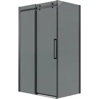 Душевой уголок Grossman Classic 100x90x195 120.K33.04.1090.21.10 (черный матовый/тонированно стекло)