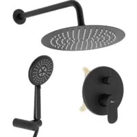 Душевая система Rea Hyper Black matt P2002