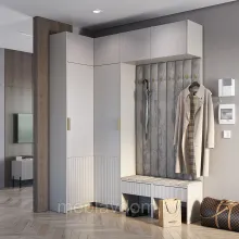 Прихожая Пандора (Комплект 4) - Кашемир/Айриш MF03 (BTS)