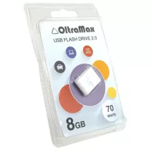 OM-8GB-70-белый USB флэш-накопитель OLTRAMAX