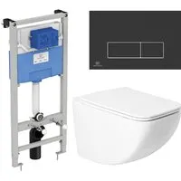 Унитаз подвесной с инсталляцией Saniteco KW-99048 R020467 R0121A6