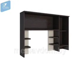 Стол компьютерный Лик-5 с надстройкой (СП-3ПСК-6_3) - Венге/Дуб молочный (МК Стиль)