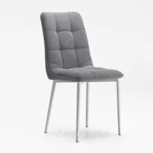 Стул "Дарлинг" ткань бренди 23 (grey)/каркас белый
