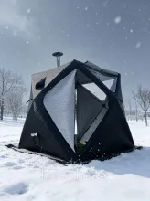 Палатка зимняя куб трехслойная (палатка баня) Mircamping 2015 (210210210см)