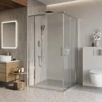 Душевой уголок BelBagno LUCE-AH-21-130/80-C-Cr
