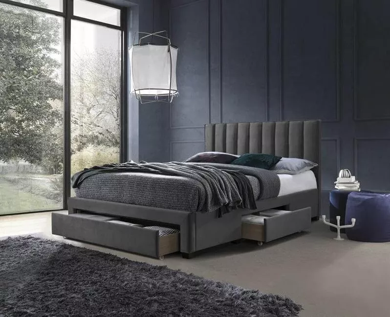 Кровать Halmar GRACE 160 серый