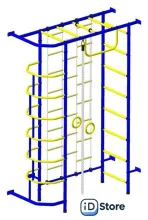 Детский спортивный комплекс Пионер 9Л (синий/желтый)