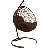 Подвесное кресло M-Group Круг 11050205 (коричневый ротанг/коричневая подушка)