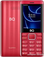 Кнопочный телефон BQ BQ-2453 Quattro (красный)