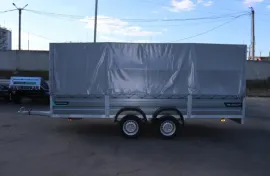 Двухосный прицеп ТИТАН 4718-03, 4.7Х1.8м (борт 30см, тент 120см Аэро)