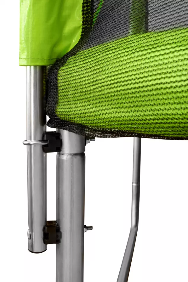 Батут Smile STG-374 с защитной сеткой и лестницей (зеленый)
