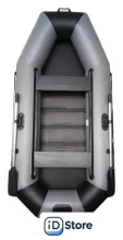 Моторно-гребная лодка Vivax К270Т с ковриком-сланью (без киля, серый/черный)