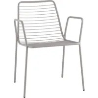 Стул садовый Stool Group Дели с подлокотниками / LV-107-5015 (металл серый)