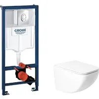 Унитаз подвесной Saniteco KW-99048 GROHE Rapid SL 38721001