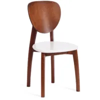 Стул TetChair Diamante жесткое сиденье (бук/коричневый/белый)