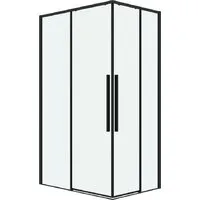 Душевой уголок Grossman Galaxy 80x80x195 300.K33.01.8080.21.00 (черный матовый/прозрачное стекло)