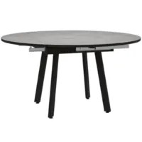 Кухонный стол ДСВ Раунд 140х80 (серый)