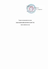 Разработка документа "Обоснование безопасности"