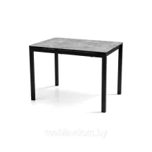 Стол ВВР Брайтон керамика, раздвижной серый/черный 89-119/69 (керамогранит)