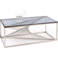 Журнальный столик Halmar Infinity 120x60 (прозрачный/серебристый)