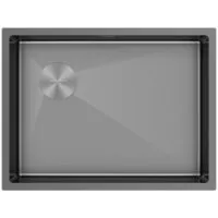 Кухонная мойка Paulmark Next-Skew 58-L UNI PM885844-L-GM (вороненая сталь)