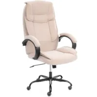 Кресло офисное TetChair Oreon metalBL велюр (бежевый, 7)