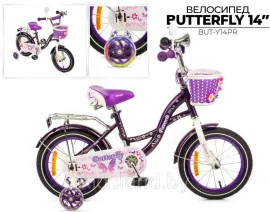 Детский велосипед Favorit Butterfly 14" фиолетовый