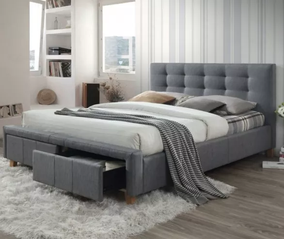 Кровать Signal ASCOT 160/200 серый