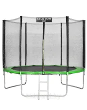 Батут Atlas Sport 252 см (8ft) BASIC с лестницей GREEN