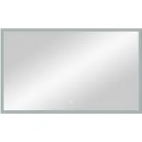 Мебель для ванных комнат Континент Зеркало Frame Silver Led 100x70