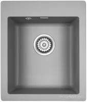 Кухонная мойка Paulmark Leer PM104249-GRM серый металлик