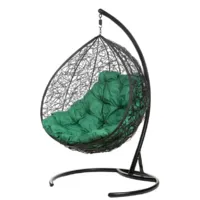 Подвесное кресло BiGarden Gemini Black (зеленая подушка)