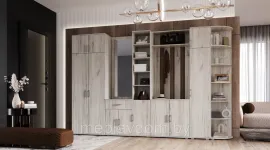 Прихожая Ева New - Комплект 1 - Дуб крафт белый (3,4м)