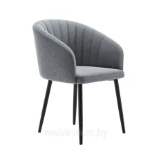 Стул "Верона" ткань бренди 23 (grey)/каркас черный