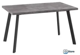 Кухонный стол Мамадома Borg-140 раздвижной 140-180х85 (дымчатая керамика/черный)