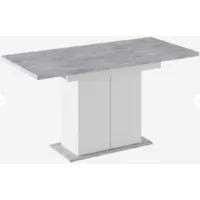 Обеденный стол Woodville Carla / 629332 (белый/цемент светлый)
